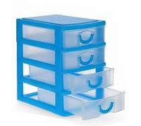 Color Baby Organizador Cajonera Mini 4 Cajones 9 X 13 X 15 Cm