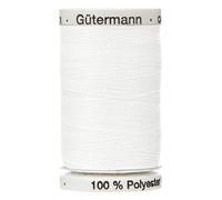 Color blanco 800 Gutermann Top de punto de hilo de coser Extra fuerte Jeans 30 m carretes, 1 Spool