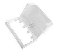 Color Blanco, Cubierta Protectora para Enchufe Doble 86, Adhesiva | Plástico y EVA, Diseño Continuo Pieza, Borde Sellado, para Lavadero y Zonas Húmedas