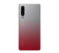 Color Block Funda para Huawei P30 resistente a golpes y arañazos, Rojo