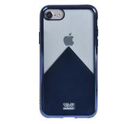 Color Block Funda para iPhone SE (2020)/8/7/6S/6 Suave, Azul