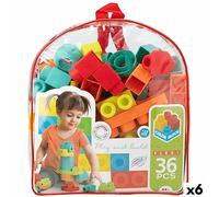 Color Block Juego de Construcción Bolsa 36 Piezas (6 Unidades)