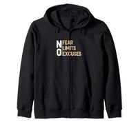 Color Bronceado SIN Excusas-Fear-Limits Tan Graphic Sudadera con Capucha
