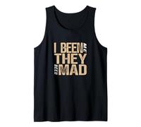Color Bronceado They Mad I Been Me Tan Graphic Camiseta sin Mangas