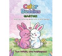 Color Buddies: Easter: A Sharing Coloring Book for Two Kids | Fold & Reveal Surprise Pages for Twins, Siblings, and Best Friends