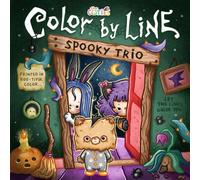 Color by Line - Spooky Trio: Boo-tiful Outlines for Relaxation and Coloring Fun