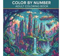 Color By Number Adult Coloring Book: Relaxing Large Print Designs for Stress Relief & Creativity