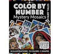 Color by Number: Fairy Tales [Premium Print] Black Background Edition | Mystery Mosaics Coloring Book for Adults | Pixel Art Coloring for Relaxation ... - Black Edition [Premium Print] | Pixelart)