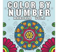 Color by Number: Mandala Coloring Book by Numbers in 3 levels easy, medium, and hard. Beautiful Mandalas Pattern Designs for relaxation, stress ... (Jigsaw Puzzle Color Numbers Collection)