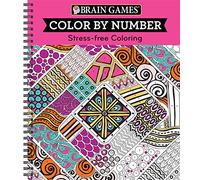 Color by Number Stress-Free Coloring Pink (Brain Games - Color by Number)