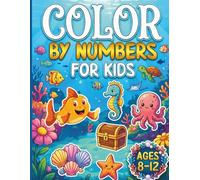 Color By Numbers for Kids Ages 8-12: Fun with Large Print Coloring Book featuring cute bunnies, animals, fluffy lambs, and Easter scenes - A delightful, educational experience