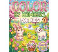 Color By Numbers for Kids Ages 8-12: Large Print Coloring Book with Animals, Gardens, Birds, and Nature Scenes - Activity book for older kids that is stress-relieving