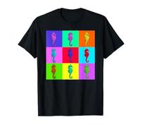 Color Caballito de mar - Colorido Animal Pop Art Camiseta