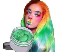 Color Cabello Cera Tinte Instantáneo para Cabello Lodo Cabello Desechable Crema para Peinado Natural Modelado Temporal Pomada Arcilla Verde