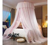 Color Cama Cortina Doble Capa Malla Cúpula Cama Cortina Dosel Redondo Aro Mosquitera Para,Color 3