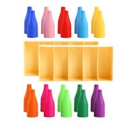 Color Challenge Game - 4.09 Inch Educational Board Toy | ABS Matching Sorting Puzzle - Interactive Preschool Learning Bottle Game with Stickers, Perfect for Family Party Night