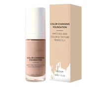 Color Change Foundation - Color Change Concealer | Moisturizing Makeup Base, Tone Adapting Makeup for Home Travel Vacation Party Concerts Events Outgoing Dating Commuting Business Trips
