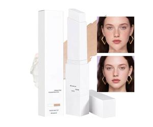 Color Change Foundation - Natural Shade Magic Color Foundation Stick, Medium Coverage Lightweight Matte Finish, Long Wear Cream Concealer | Sweat Proof Smudge Proof Skin Tone Matching For Women Girls