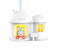 Color-Change Light Humidificar, Portable Diffuser for Room, 300 ml Humidifier Capacity, 13 x 10,2 x 8,3 cm, Ultra-Quiet Humidificar for Home, Car and Office Use, Perfect for Adding Comfort