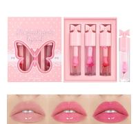 Color Change Lip Gloss, Colors Changing Plumping Lip Gloss, Shiny Glossy Lipgloss, Long Lasting Makeup Accessories for Girlfriend, Mom, Daughter, Lips Care, 3.2x3pcs