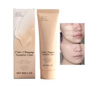 Color Changing Concealer Cream - 30g Hydrating Skin Base, Long-Lasting Makeup Coverage, Tone Adjusting Cosmetic, Cream Beauty Tool, Concealer for Women Wife Home Office Travel Vacation Trips