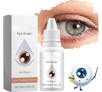 Color Changing Eye Drops, IrisInk Eye Drops, Nurbini Irisink Color Changing Eye Drops, Eye Color Changing Drops, Fancy Drops Change Your Eye Color. (Amber)