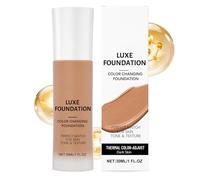 Color Changing Foundation, 30ml Buildable Primer, Face Makeup with Tone Adjust Feature, Skin Foundation, Color Correcting Base with Lightweight Texture, Beauty Product for Blemishes and Skin