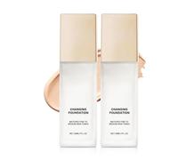 Color Changing Foundation for Mature Skin, Color Changing Magic Foundation, Even Skin Tone and Coverage of Imperfections for a Natural Facial Look for All Skin Types