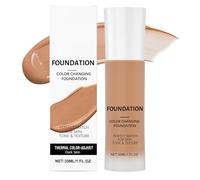 Color Changing Foundation for Women, 30ml Buildable Long-Lasting Makeup, Colour Correcting Foundation for Mature Skin
