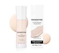 Color Changing Foundation, Liquid Coverage Makeup, Long Lasting Base with Smooth Blend, Face Beauty Foundation, Liquid Cream with Natural Finish, Cosmetic Makeup Base for Daily Wear and Work