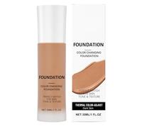 Color Changing Foundation - Makeup Concealer Cream | Skin Tone Matching Formula with Lightweight Coverage, Blemish Concealing Makeup with Natural Finish, Beauty Base Cream