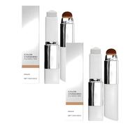 Color Changing Foundation Stick, 2 en 1 Foundation Stick, Full to Medium Coverage Base Makeup, Cover Cream mit Foundation Brussel, Korean Make Up, Light Abdeckcreme Long-Lasting für alle Hauttyping