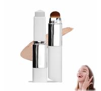 Color Changing Foundation Stick,Chartming Color Changing Foundation Stick,2-in-1 foundation stick with Brush,Cover Cream,Waterproof Long-Lasting Sweat-Proof for Natural Makeup (Medium)