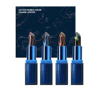 Color Changing Lipstick Set - 4-Pack Long Lasting PH Lip Tint Moisturizer
