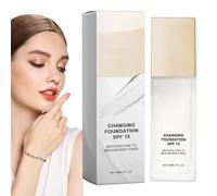 Color Changing Makeup Foundation - Matching Liquid Corrector | Primer de la cara para mujeres y niñas | Cobertura impecable | Se adapta al de la piel | Fundamentos para la ropa