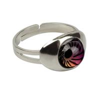 Color Changing Ring - Colorful Septum Rings | Temperature Sensitive | Women Jewelry Minimalist Alloy Ring | Comfortable Adjustable Size Jewelry Finger Decoration for Grandma Mom Daughter Wife