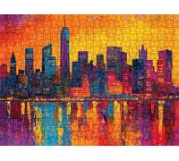 color Ciudad Puzzle 1500 Piezas Adultos, Rompecabezas con Letras en la Parte Posterior - Piezas que Encajan Perfectamente, Reto de Concentración, Regalo para mujer y Decoración Hogar, 87 x 57 cm w0-11