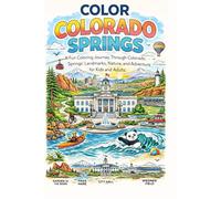 Color! Colorado Springs: Colorado Landmarks, Pikes Peak, Garden of the Gods & Scenic Mountain Views Coloring Book