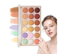 Color Concealer Palette, 18-Color Full Coverage Waterproof Makeup, Vanity 20g, Functional Compact Versatile Portable Ideal for Skin Tone Correction and Use