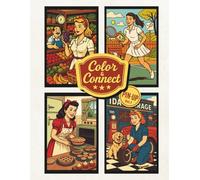 Color & Connect - Guided Edition with Vintage Pin-up Art (Vol. 1): A retro coloring book for adults featuring 31 pin-up style illustrations, ... palettes. (Guided Editions - Pin-up Art)