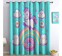 Color Cortinas Opacas, Abstracto Estilo Geométrico Patrón Suaves Cortinas Termicas Aislantes, para Salón Dormitorio Cuarto de Los Niños, 2 Piezas 92An x 214Al cm