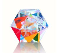 Color Cristal Facetado Prisma óptico Haz Divisor Luz Refractante Fotografía Ciencia Prismas de vidrio para niños