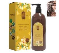 Color de cabello nutritivo a base de plantas, champú de color de cabello natural y duradero, nuevo champú colorante para el cabello 3 en 1, para cobertura de canas (Chestnut brown)