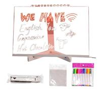 Color De La Mesa De Nota LED, Panel De Nota De La Iluminación, Memo Brillante Sin Tablero De Mensajes LED De Acrílico Tri-Wrtable LED Tablero Dibujo - Home Desk, Oficina, LED Noteboard Color De Rayo