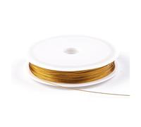 Color de Oro de Acero Inoxidable Cables de Pesca de Alambre de Alambre(Gold,Dia 0.38mm x 38m)