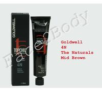 Color de pelo permanente Goldwell Topchic - The naturals - 4N Mid Brown 60 ml