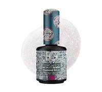 Color de pintauñas permanente Pink Gellac 204 Diamond Silver. Esmalte de gel, calidad profesional y fácil aplicación en casa. Esmaltes de uñas.