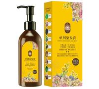 Color Del Cabello, Tinte Para El Cabello De Planta Natural, Crema Para Colorear Champú, Fórmula A Base De Plantas, Crema Para Colorear De Aplicación Fácil Y Resultados Duraderos, 210 Ml, Para Mu