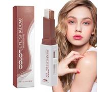 Color Eyeshadow Stick Cosmetic, Waterproof Two-Color Pearlescent Aid