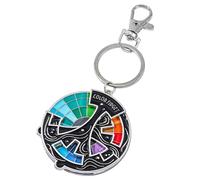 Color Fidget Wheel Metal Spinner Enamel Pin Llavero De Zonas De Regulación Giratorio De Rueda De Colors 20 Tonos Rueda Antiestrés De Color- Para Artistas Identifica Rápidamente Las Relaciones Tonales